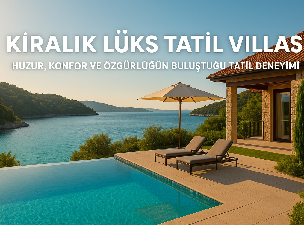 Kiralık Lüks Tatil Villası İçin Huzur, Konfor ve Özgürlüğün Buluştuğu Tatil Deneyimi
